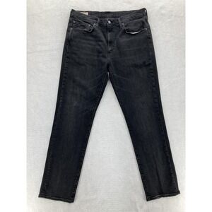 Levis 511 Jeans Mens 36x32 Slim Straight Leg Black Stretch Denim Premium Big E